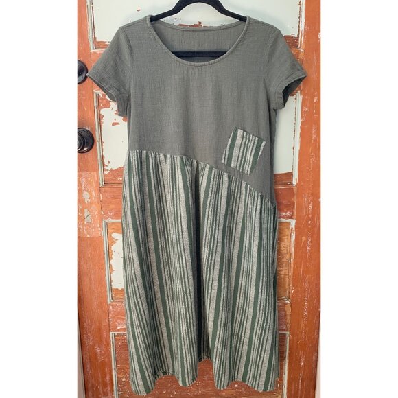 Geometry Tribe Boho Pocket Dress • Women’s Small / Medium - Picture 1 of 5